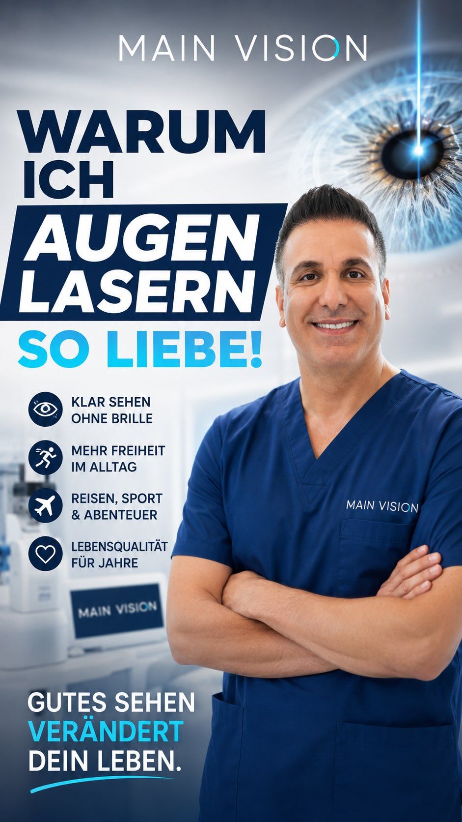 Darum liebe ich das Augenlasern – Doktora Parviz Rafiezadeh, MAIN VISION Frankfurt